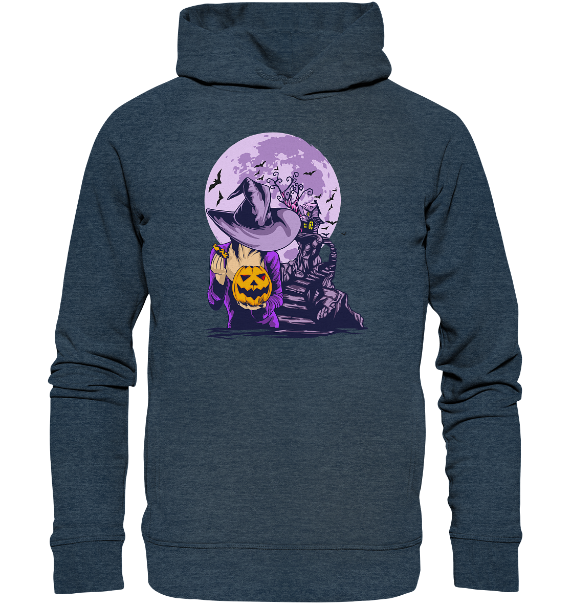 Halloween Illustration 8 - Organic Fashion Hoodie