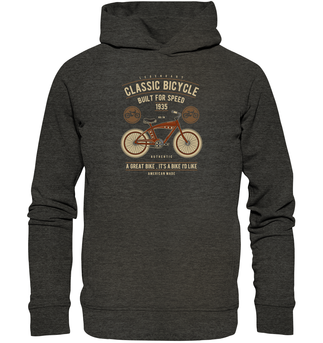 Classic Bicycle - Organic Fashion Hoodie
