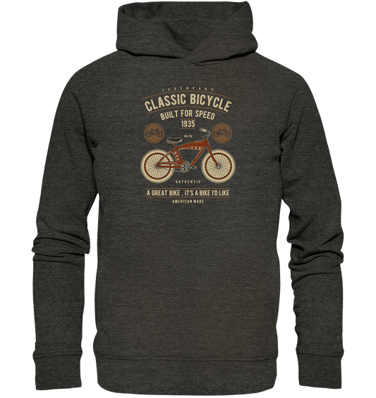 Classic Bicycle - Organic Fashion Hoodie
