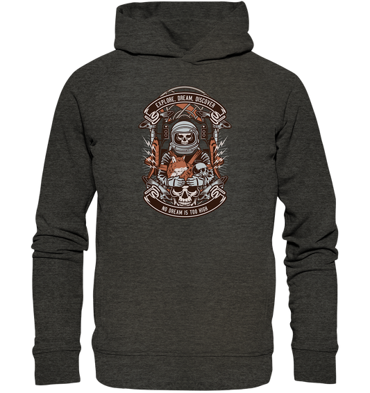 Astronaut Skull - Organic Fashion Hoodie