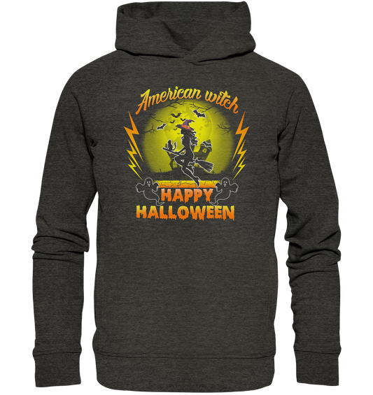 American Witch (Gelb) - Organic Fashion Hoodie