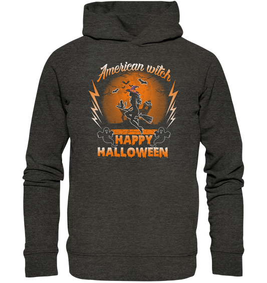 American Witch (Orange) - Organic Fashion Hoodie