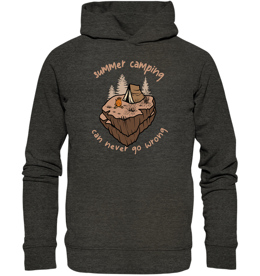 Summer Camping Can Never Go Wrong - Organic Fashion Hoodie