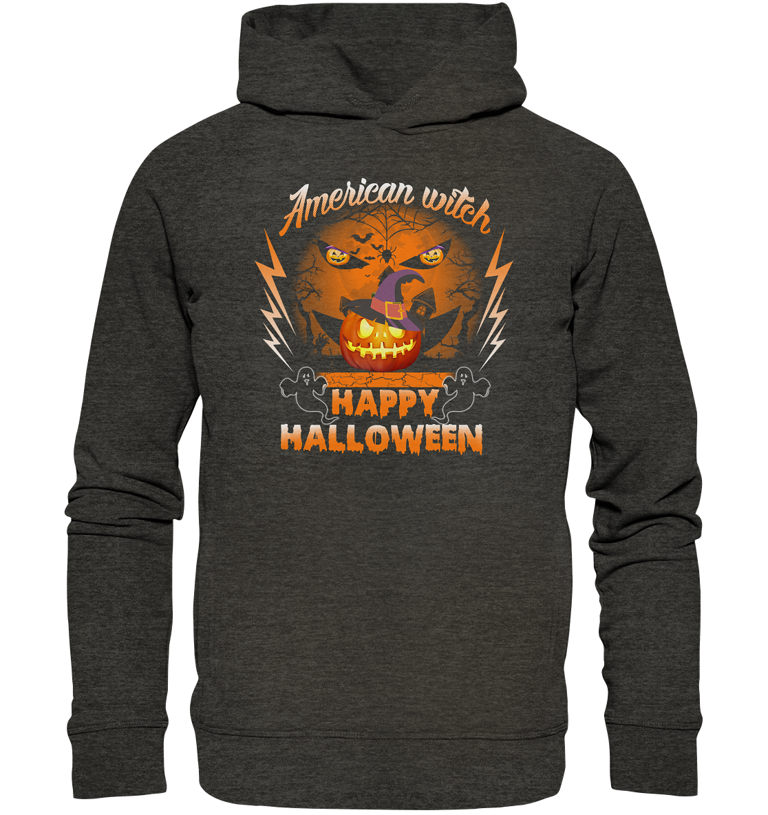 American Witch (Kürbis) - Organic Fashion Hoodie