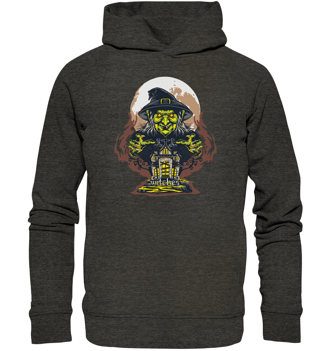 Halloween Illustration 10 - Organic Fashion Hoodie