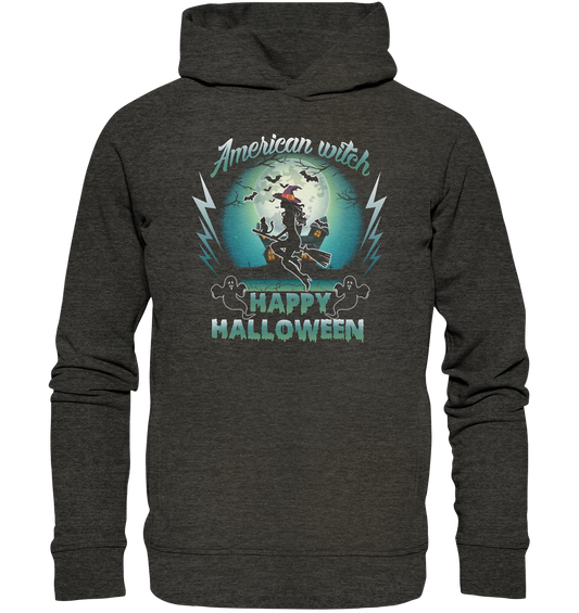 American Witch (Blau) - Organic Fashion Hoodie