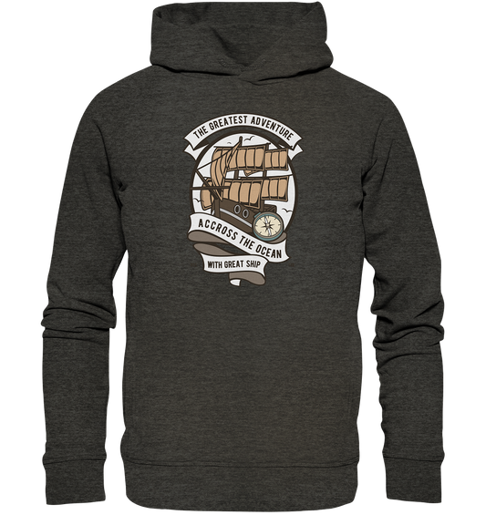 Accross The Ocean - Organic Fashion Hoodie