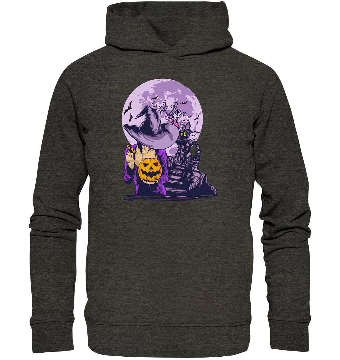 Halloween Illustration 8 - Organic Fashion Hoodie