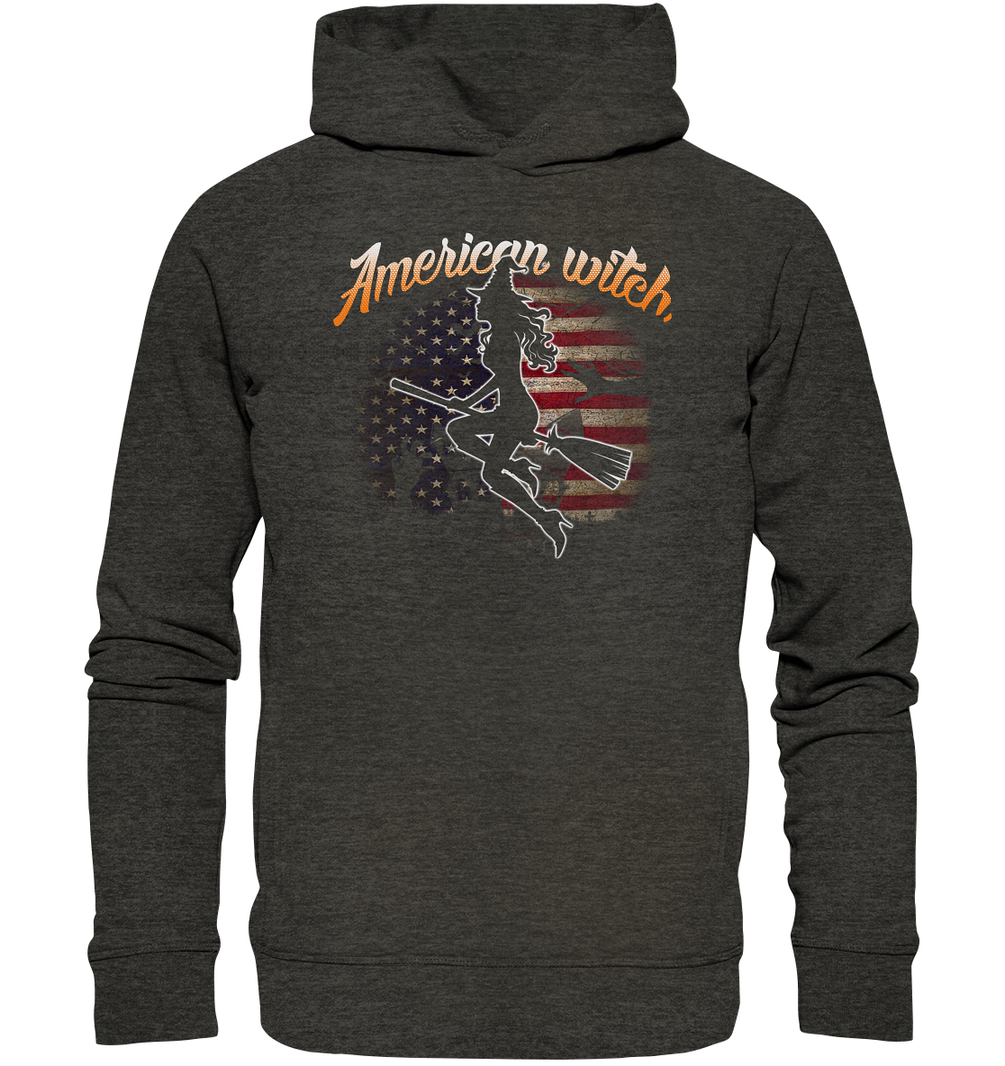 American Witch (Flagge) - Organic Fashion Hoodie