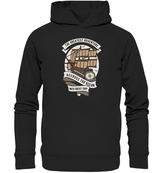 Accross The Ocean - Organic Fashion Hoodie