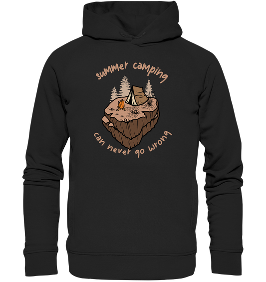 Summer Camping Can Never Go Wrong - Organic Fashion Hoodie