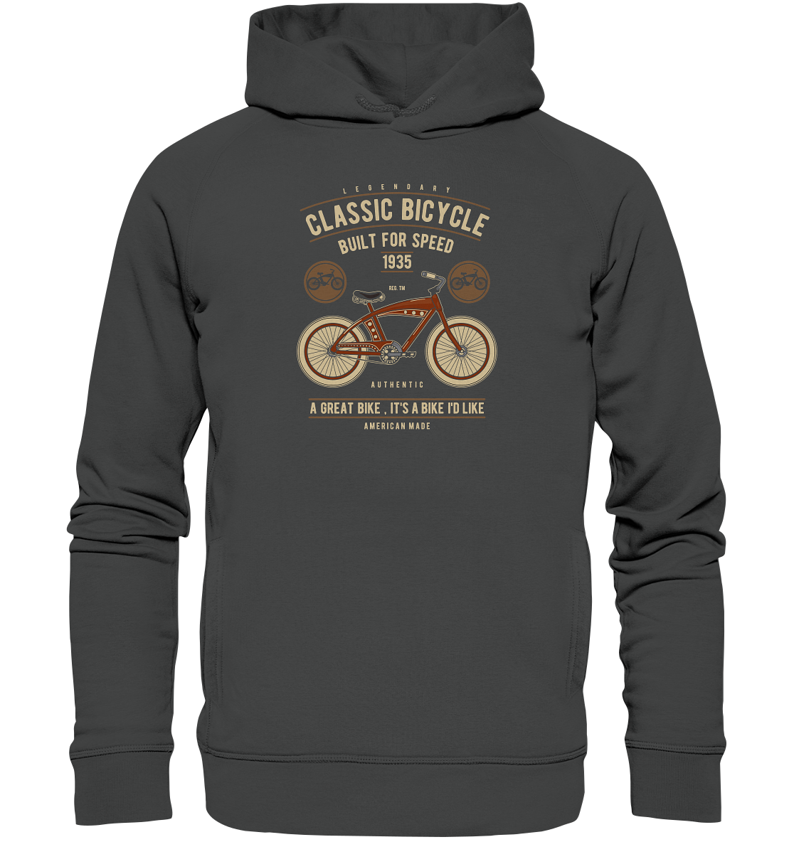 Classic Bicycle - Organic Fashion Hoodie