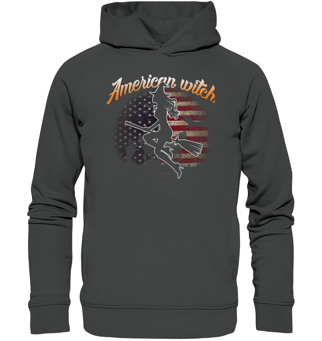 American Witch (Flagge) - Organic Fashion Hoodie
