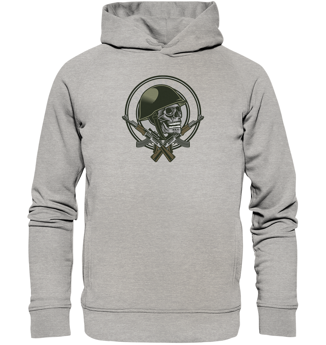 Skull Soldier - Organic Fashion Hoodie