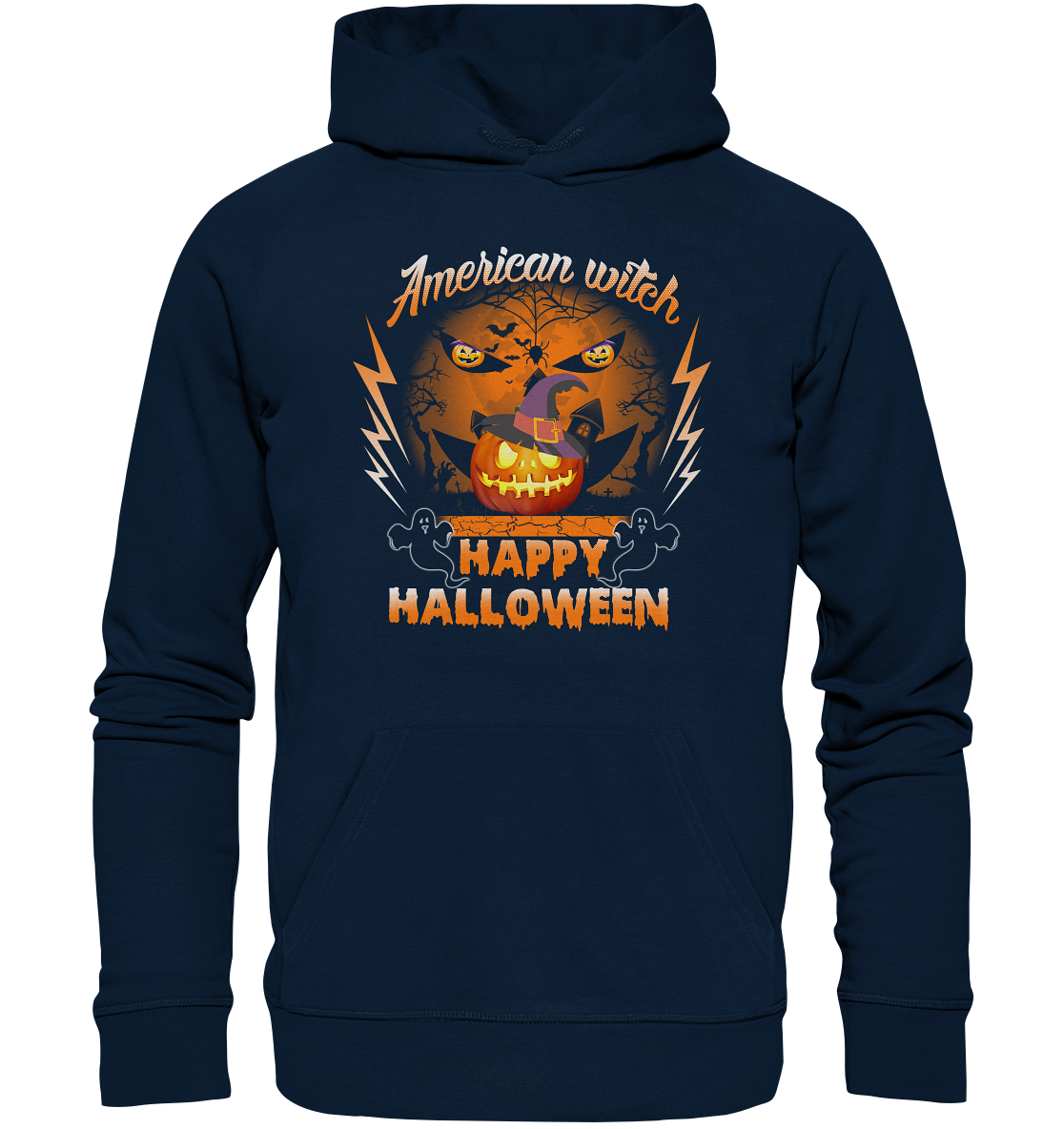 American Witch (Kürbis) - Organic Hoodie