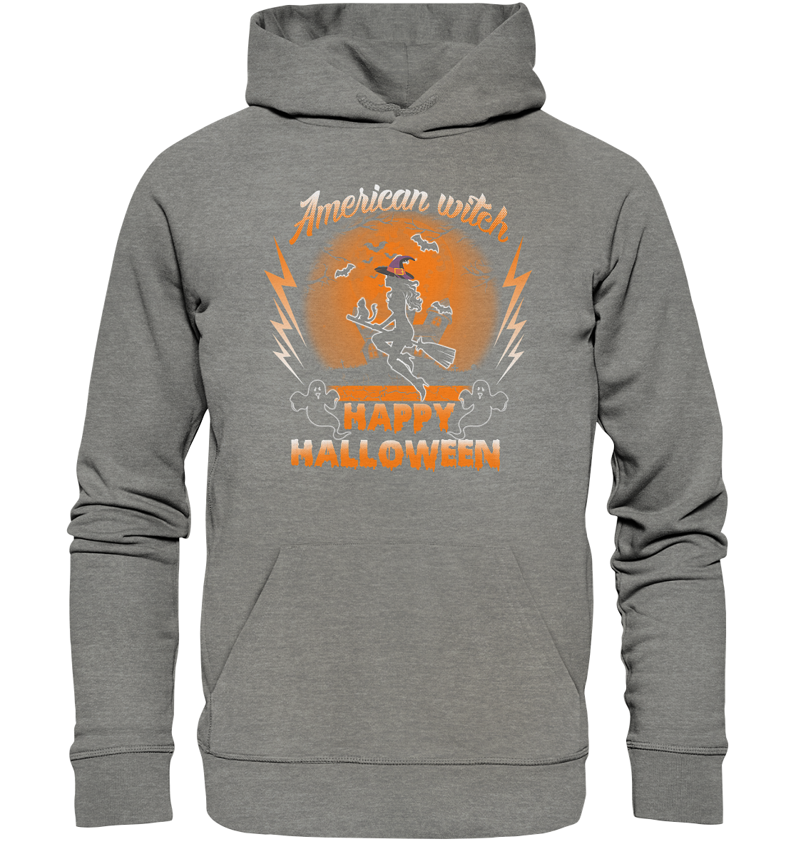 American Witch (Orange) - Organic Hoodie