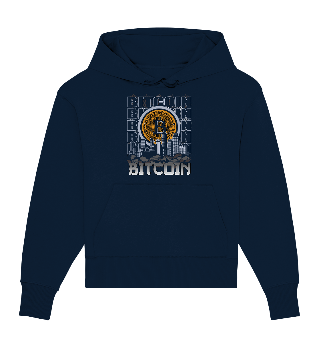 Bitcoin Town - Organic Oversize Hoodie