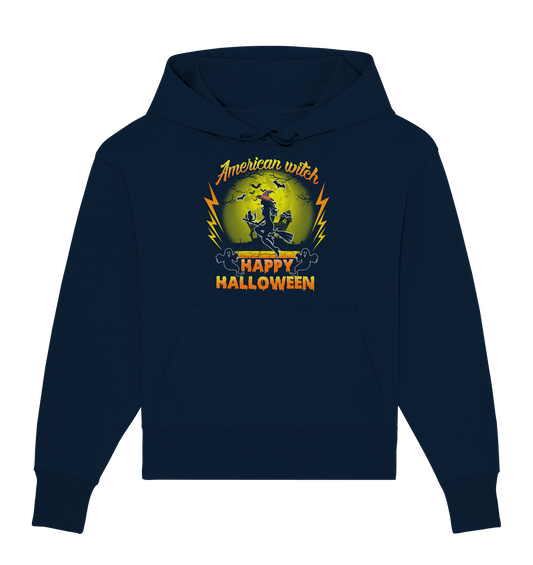 American Witch (Gelb) - Organic Oversize Hoodie