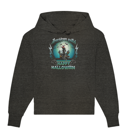 American Witch (Blau) - Organic Oversize Hoodie