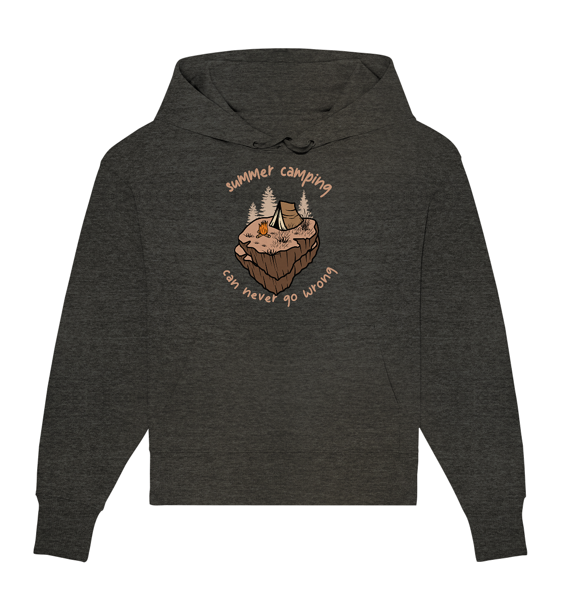 Summer Camping Can Never Go Wrong - Organic Oversize Hoodie