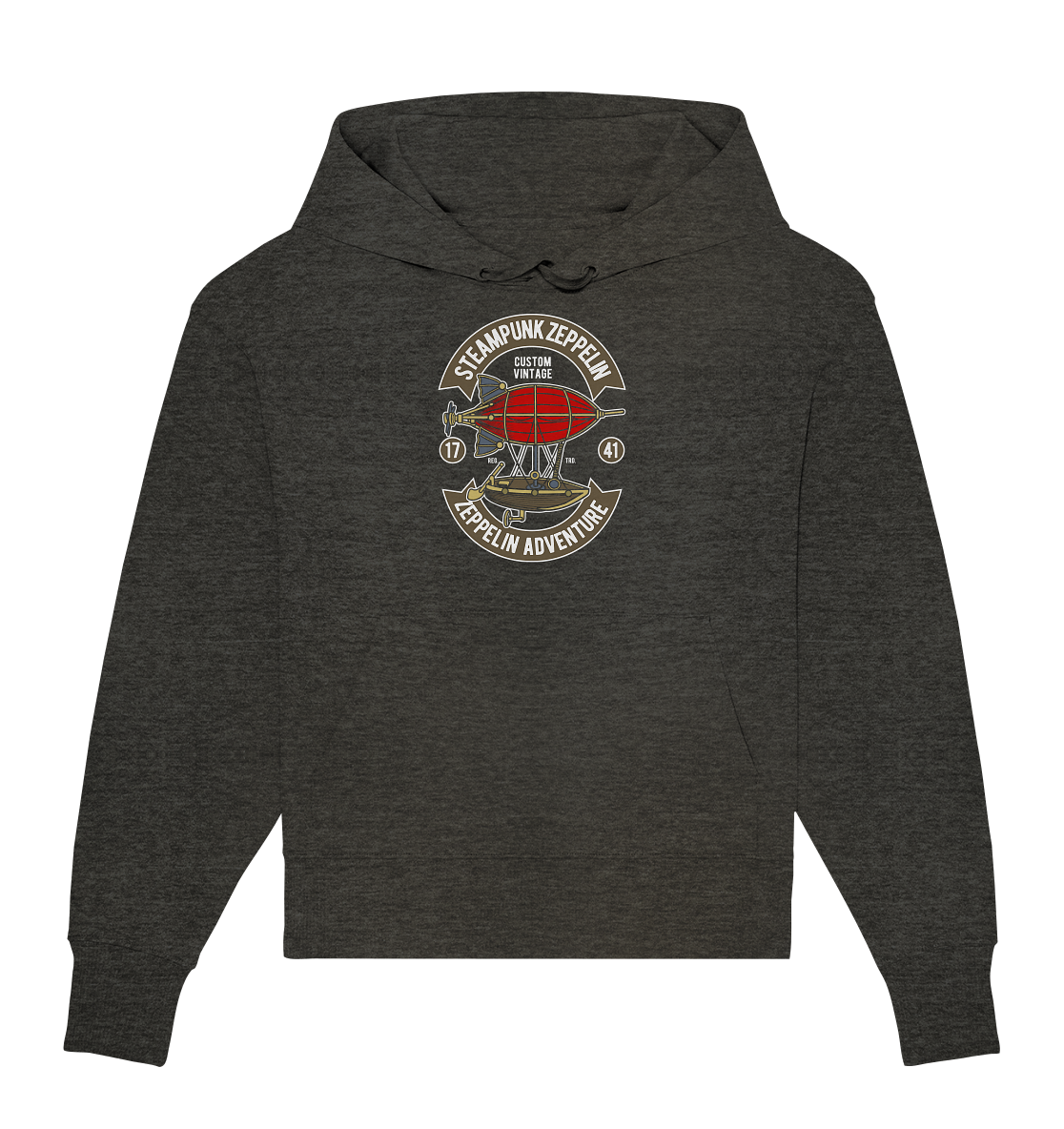 Steampunk Zeppelin - Organic Oversize Hoodie