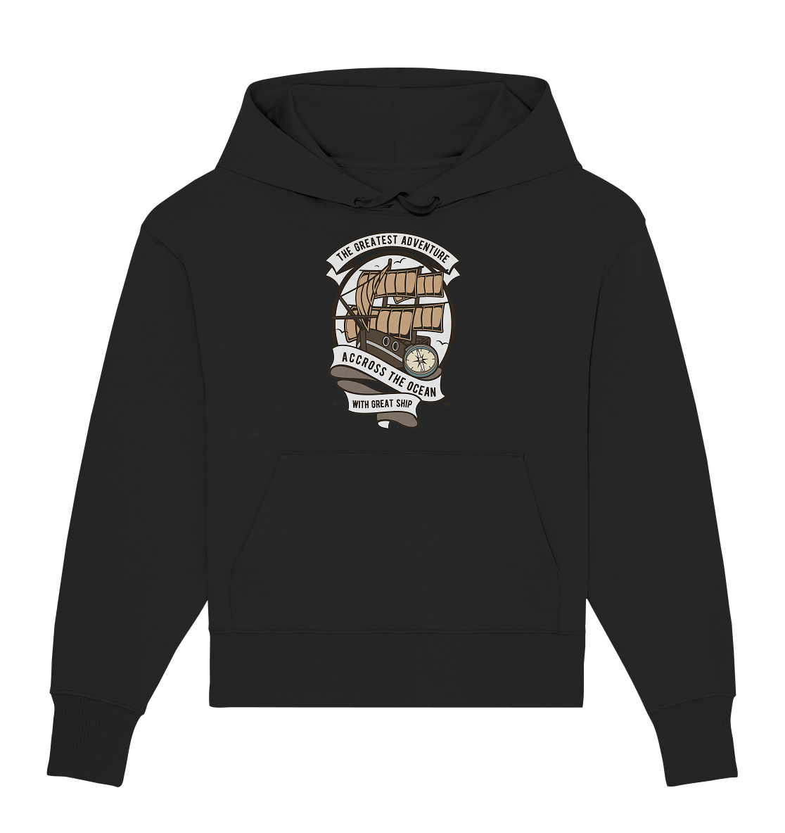 Accross The Ocean - Organic Oversize Hoodie