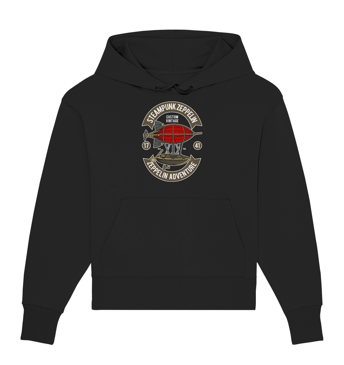 Steampunk Zeppelin - Organic Oversize Hoodie