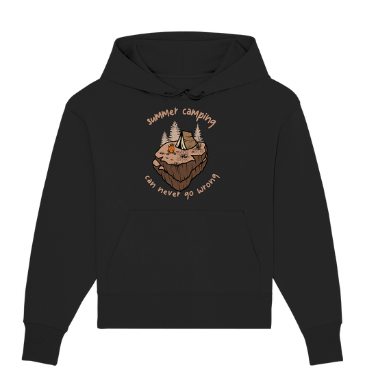 Summer Camping Can Never Go Wrong - Organic Oversize Hoodie
