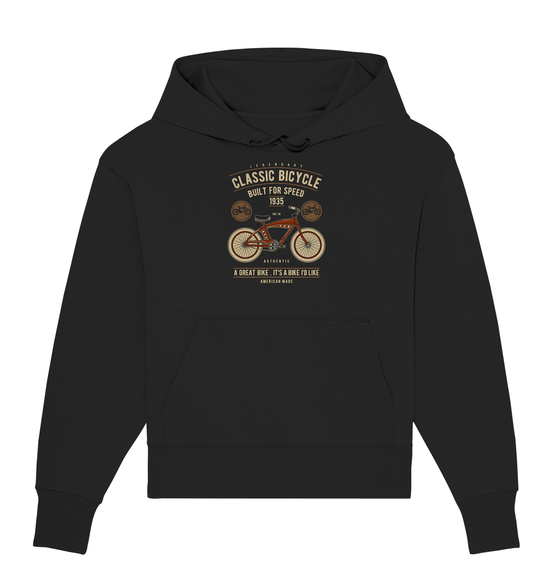Classic Bicycle - Organic Oversize Hoodie