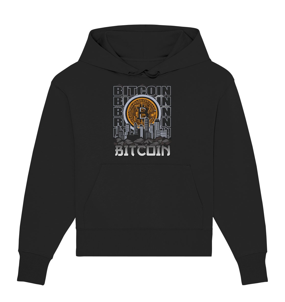 Bitcoin Town - Organic Oversize Hoodie