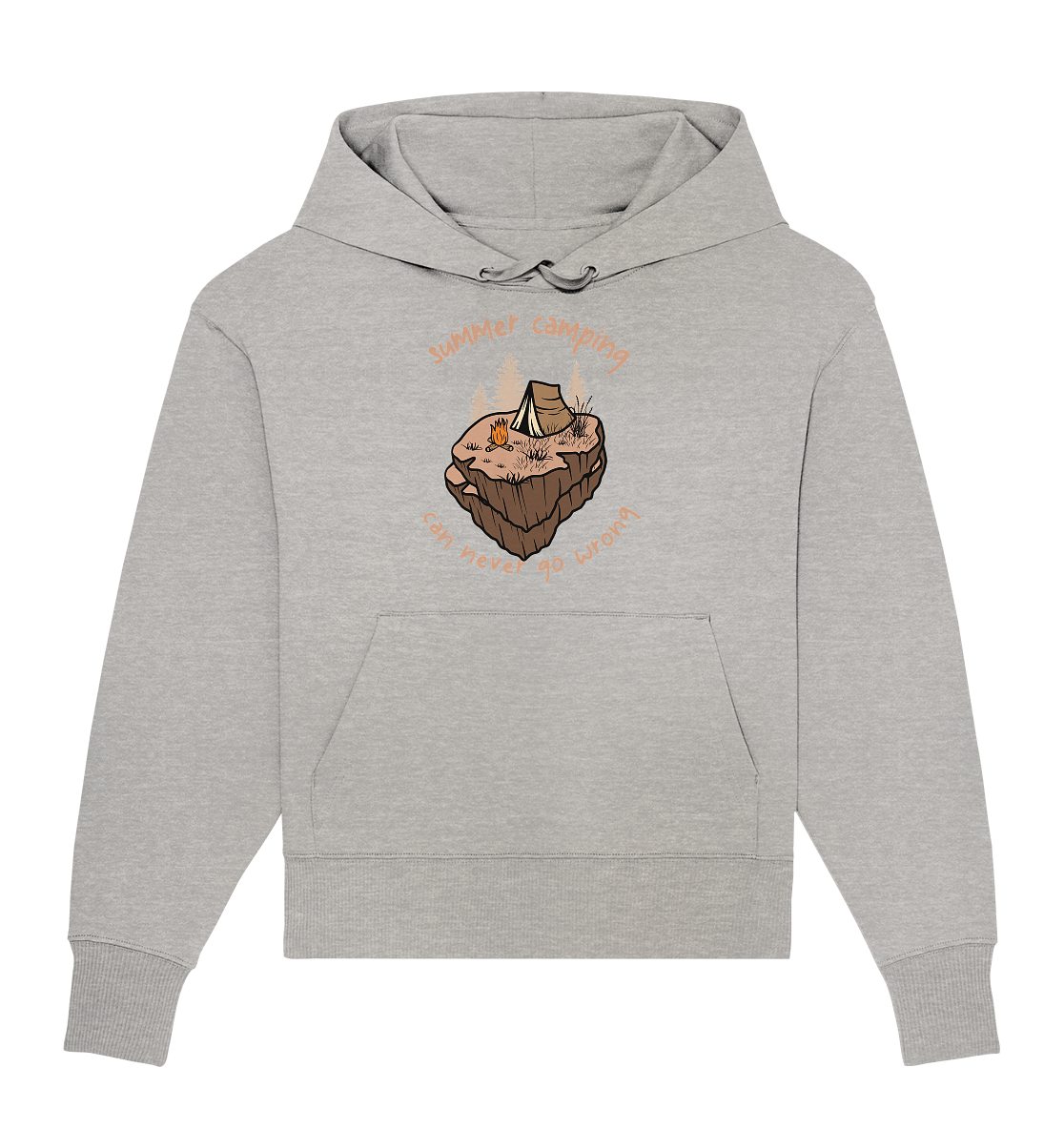 Summer Camping Can Never Go Wrong - Organic Oversize Hoodie