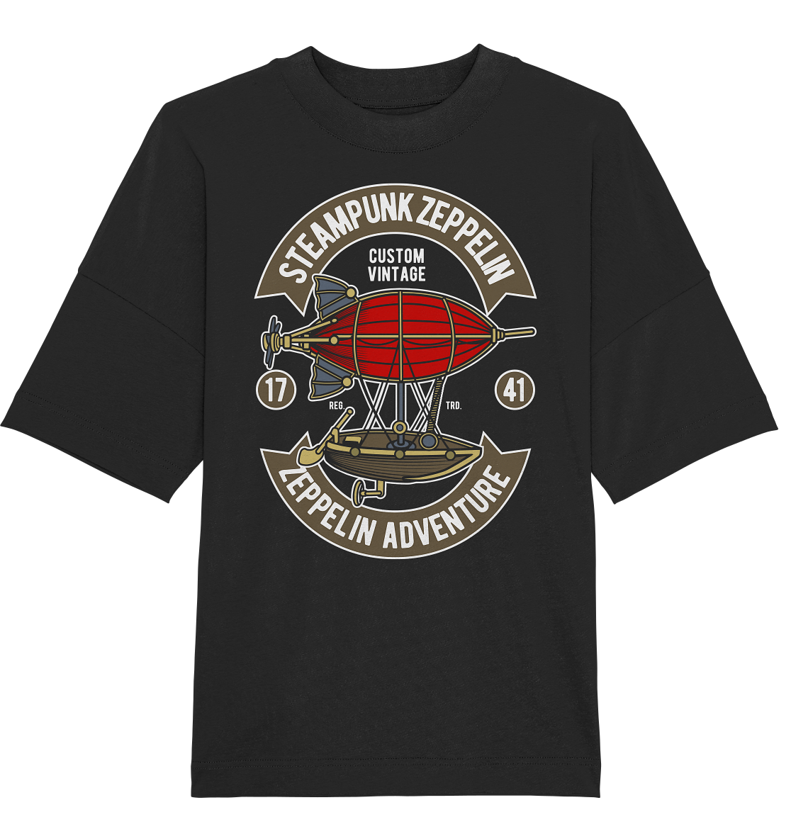Steampunk Zeppelin - Organic Oversize Shirt