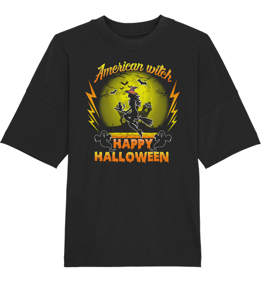 American Witch (Gelb) - Organic Oversize Shirt