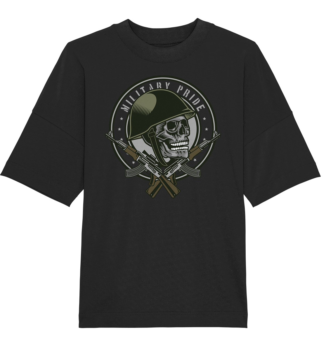 Skull Soldier - Organic Oversize Shirt