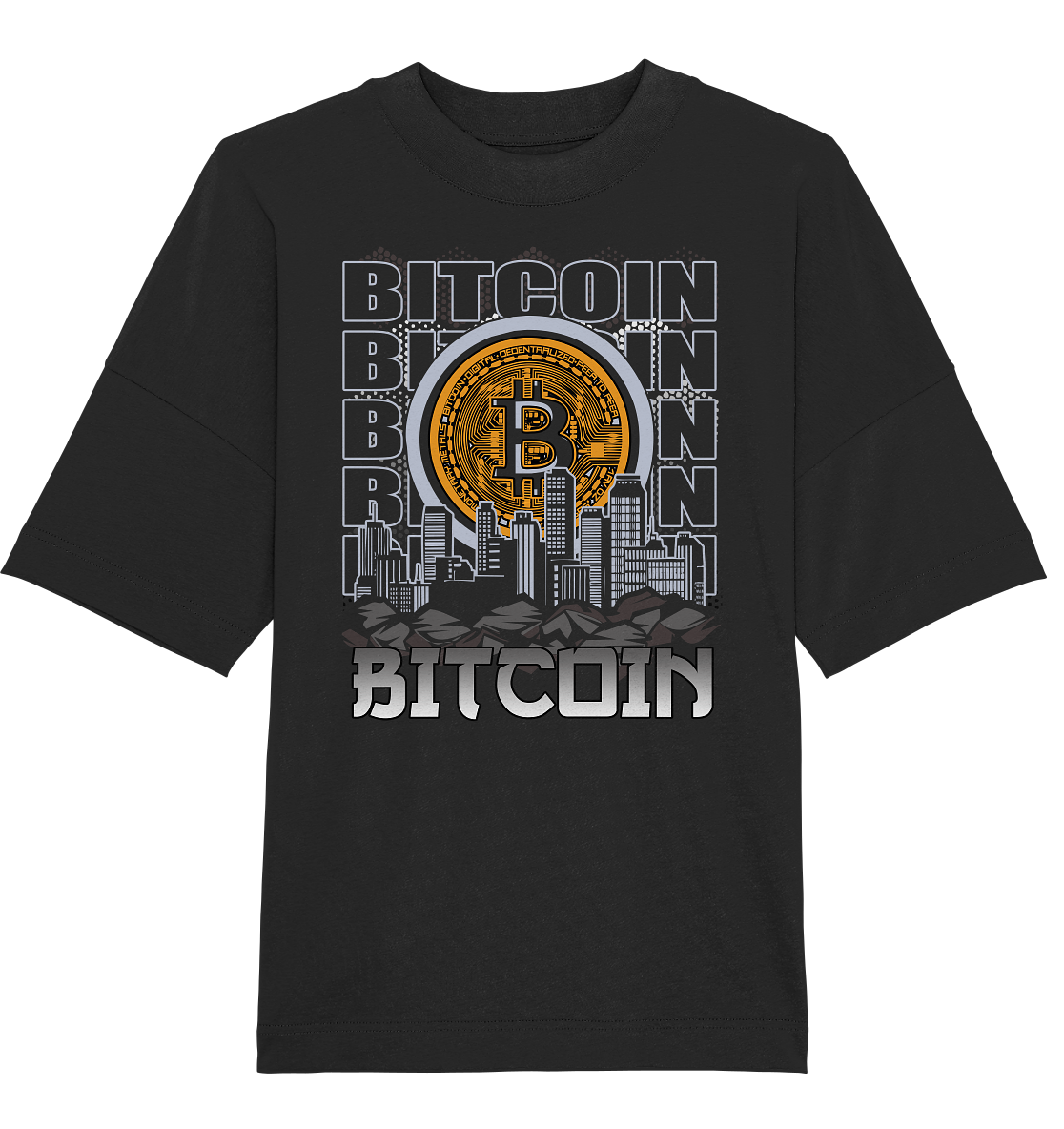 Bitcoin Town - Organic Oversize Shirt
