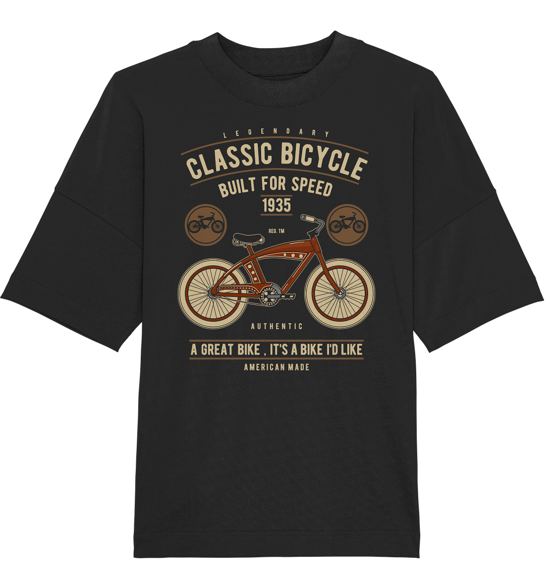 Classic Bicycle - Organic Oversize Shirt