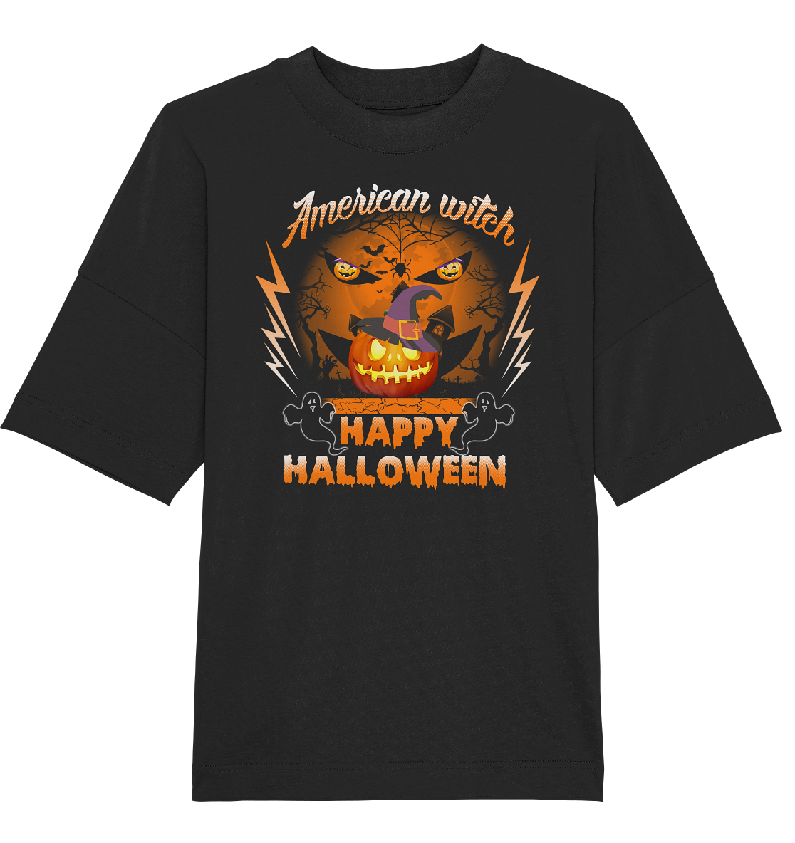 American Witch (Kürbis) - Organic Oversize Shirt