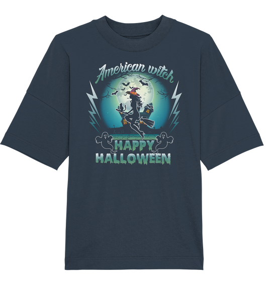American Witch (Blau) - Organic Oversize Shirt