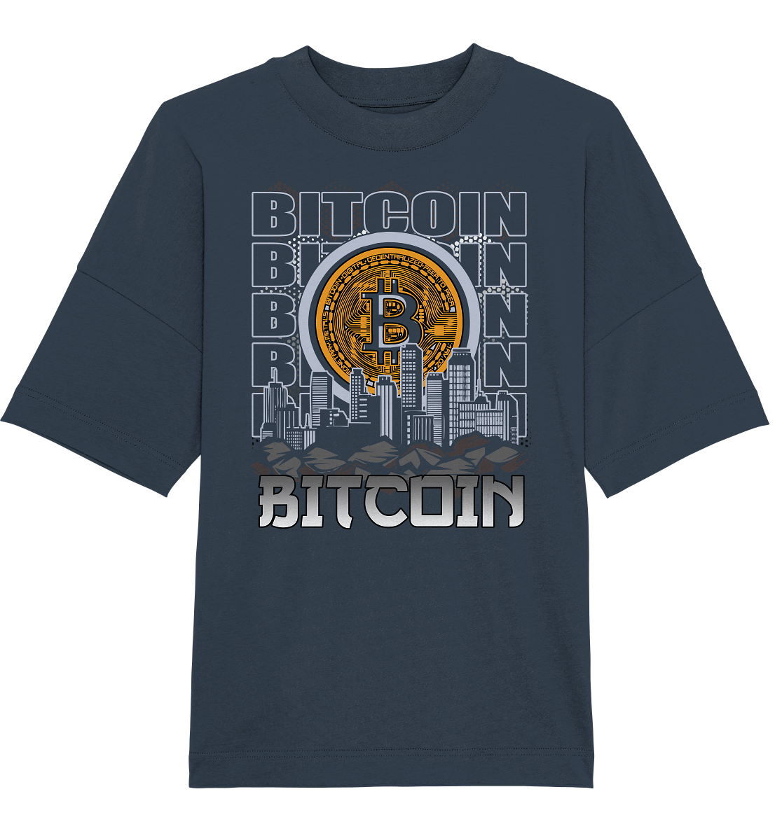 Bitcoin Town - Organic Oversize Shirt