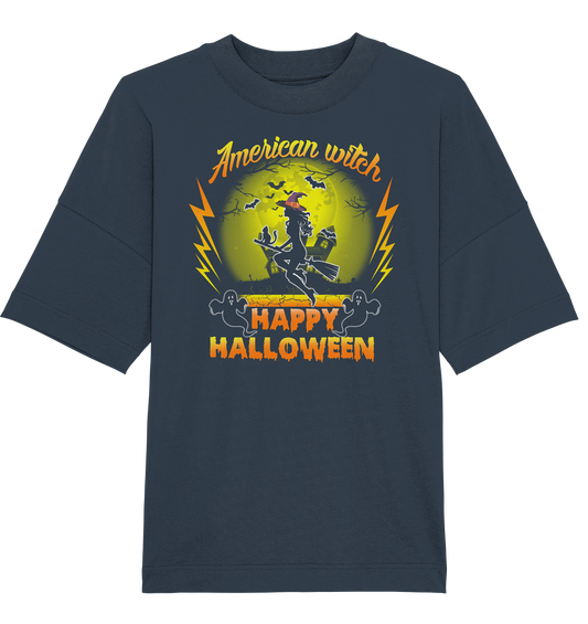 American Witch (Gelb) - Organic Oversize Shirt