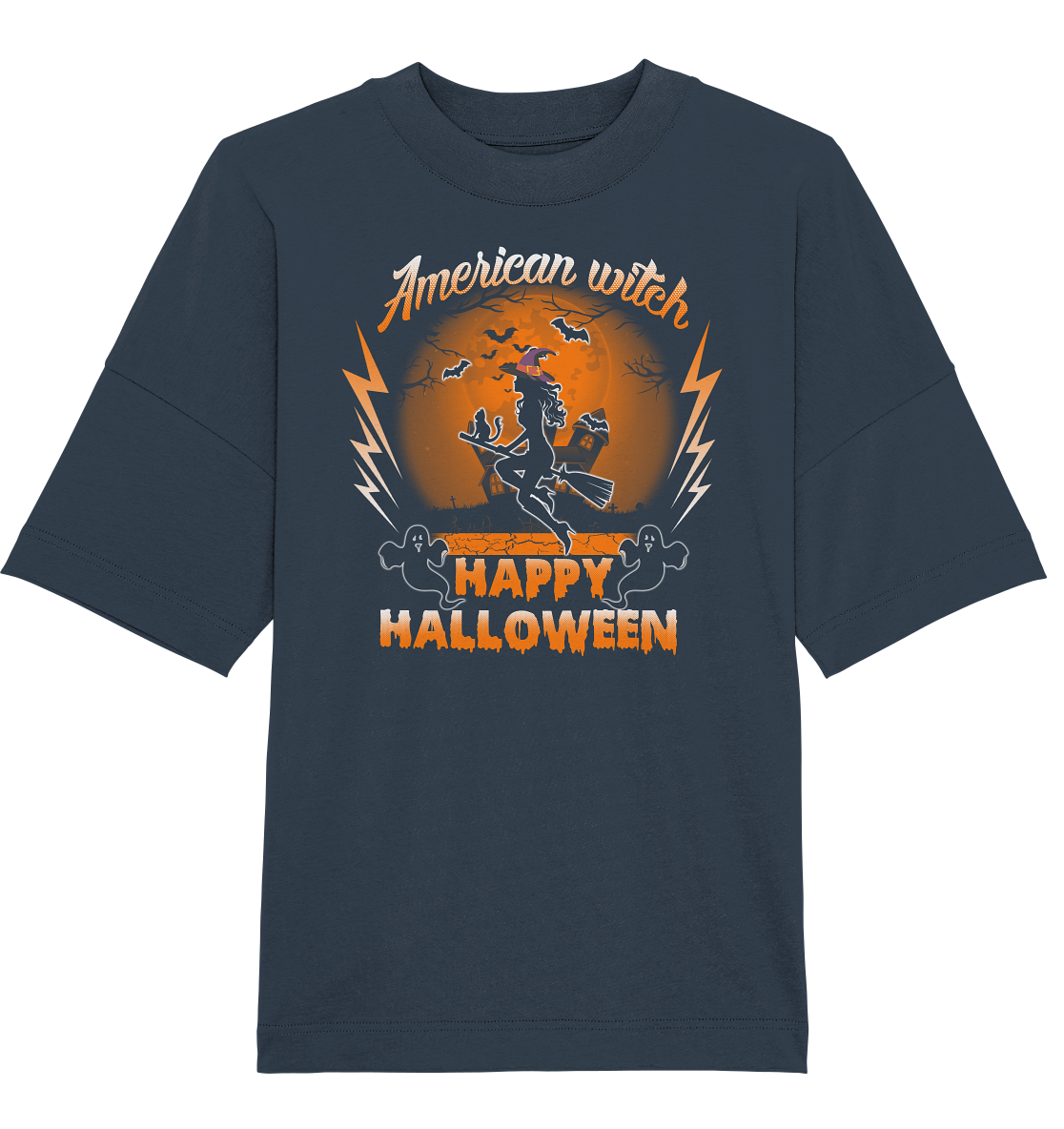 American Witch (Orange) - Organic Oversize Shirt