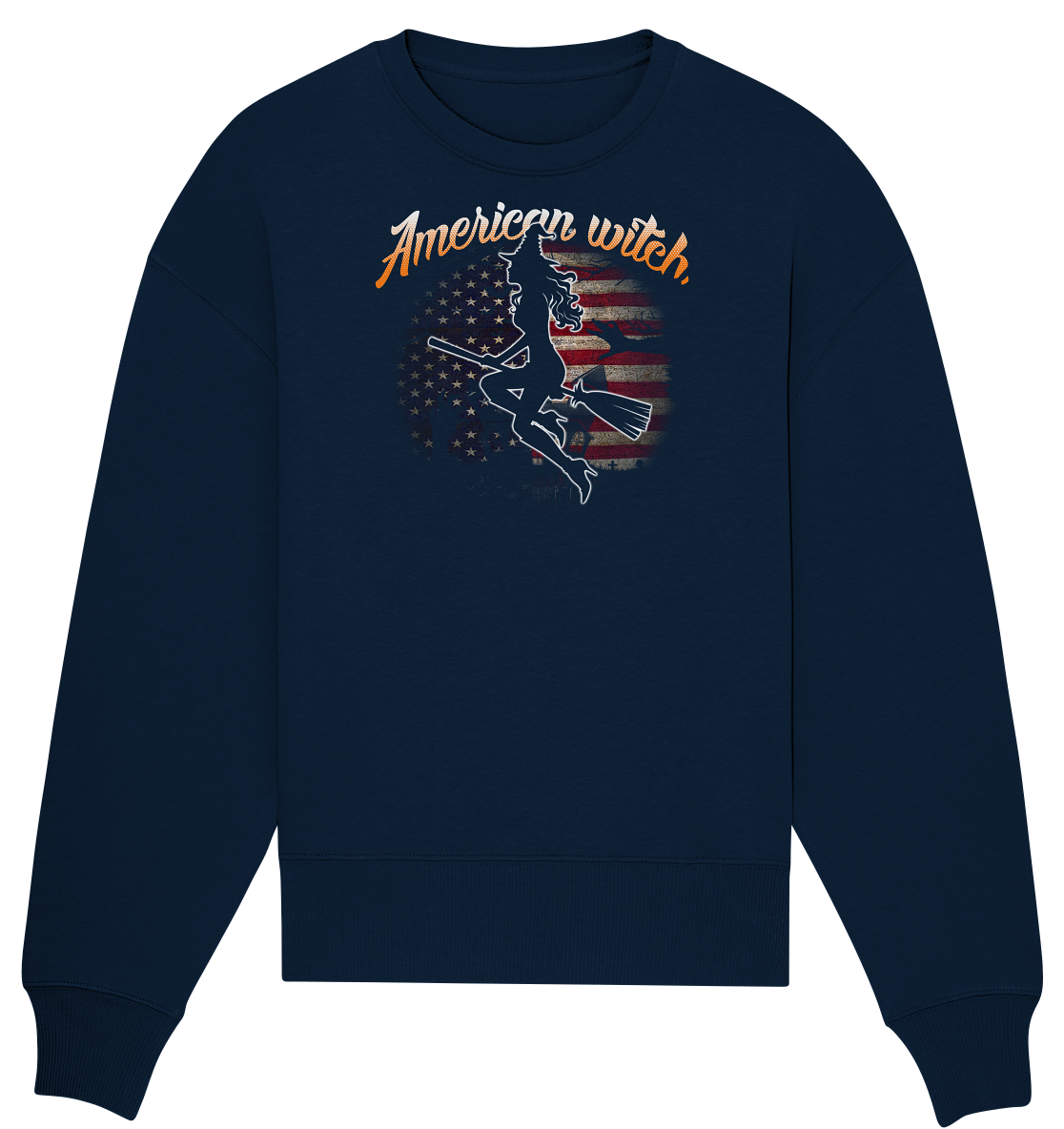 American Witch (Flagge) - Organic Oversize Sweatshirt