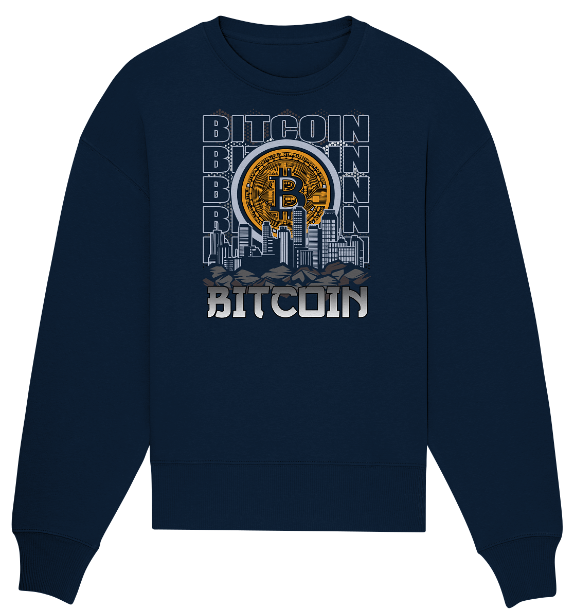 Bitcoin Town - Organic Oversize Sweatshirt