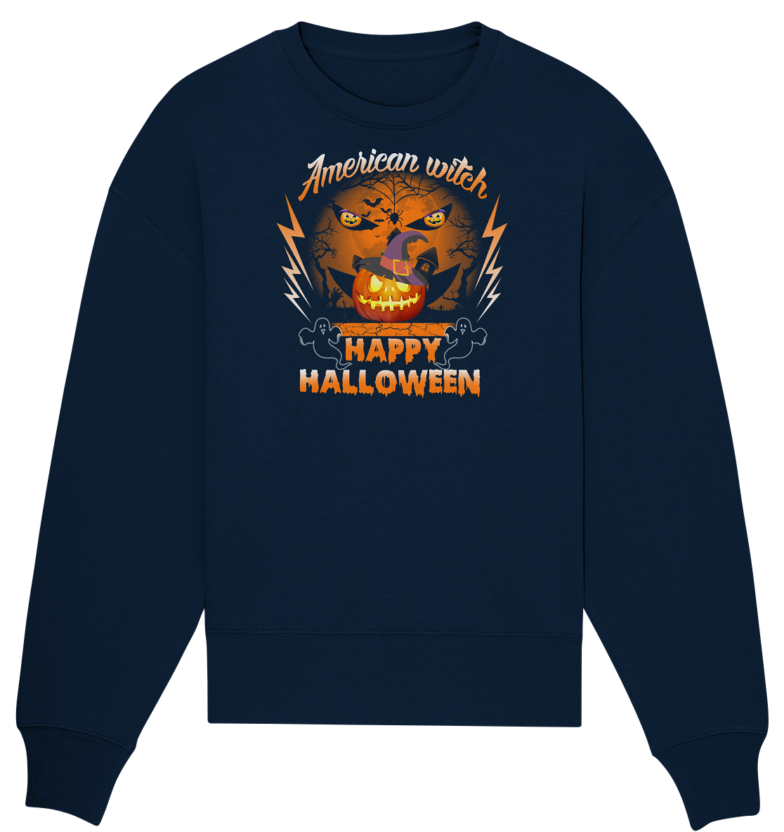 American Witch (Kürbis) - Organic Oversize Sweatshirt
