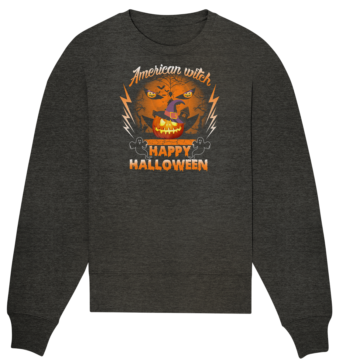 American Witch (Kürbis) - Organic Oversize Sweatshirt