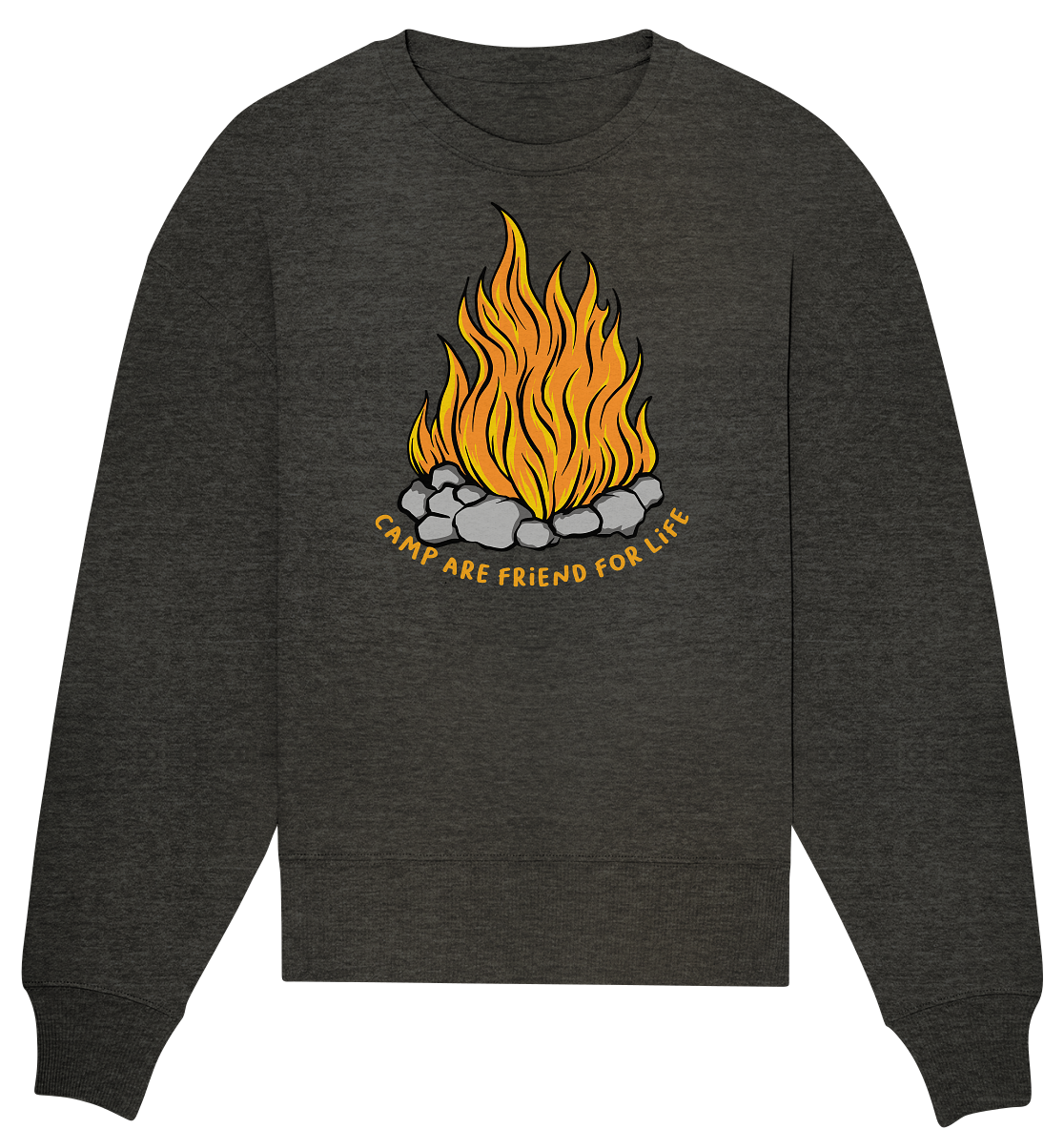 Camp are Friend for Life - Organic Oversize Sweatshirt