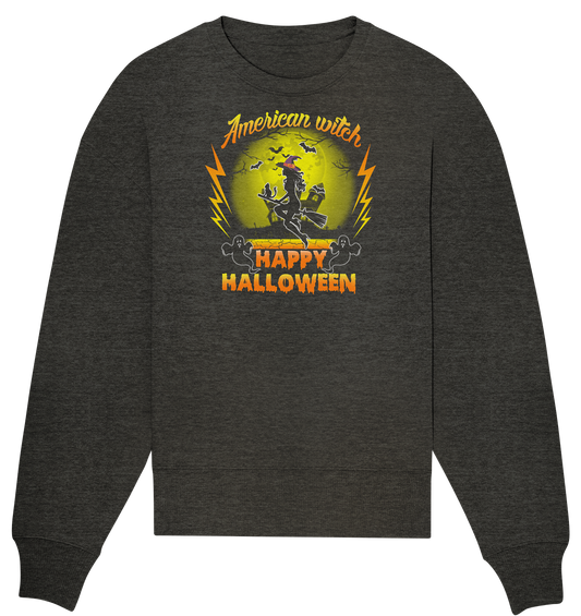 American Witch (Gelb) - Organic Oversize Sweatshirt