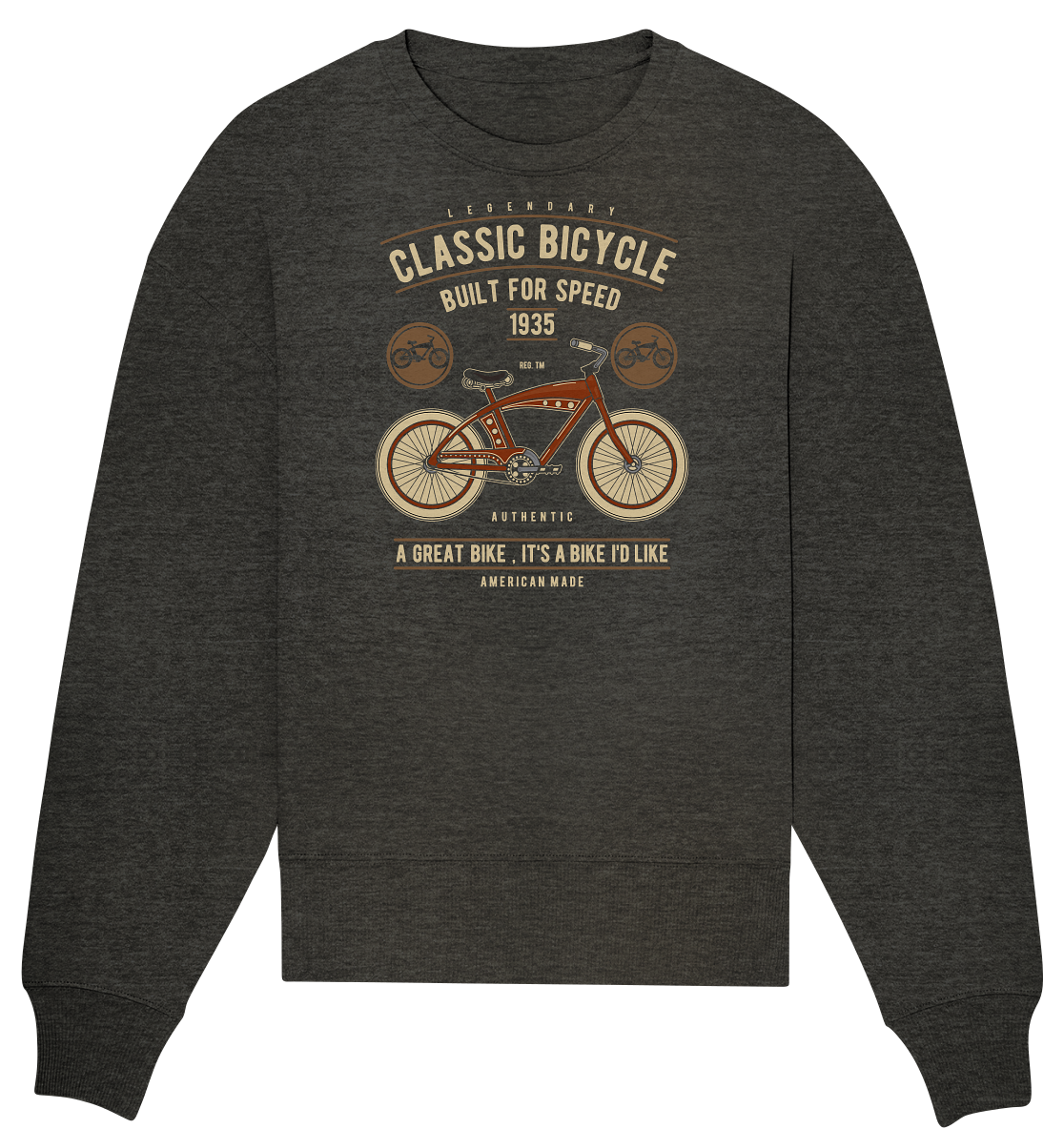 Classic Bicycle - Organic Oversize Sweatshirt