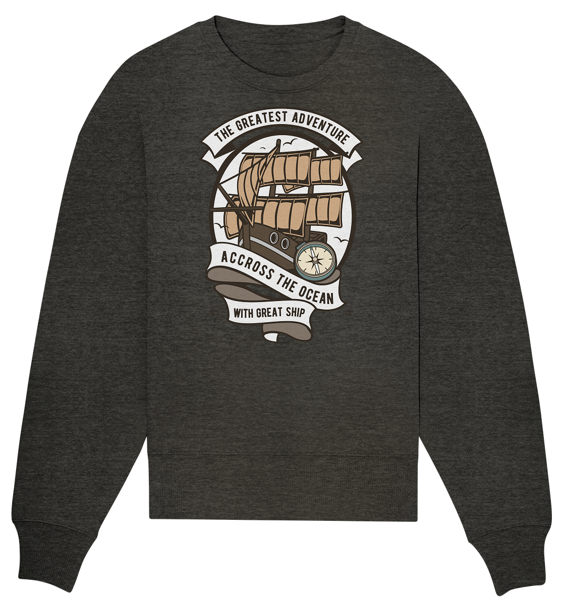 Accross The Ocean - Organic Oversize Sweatshirt