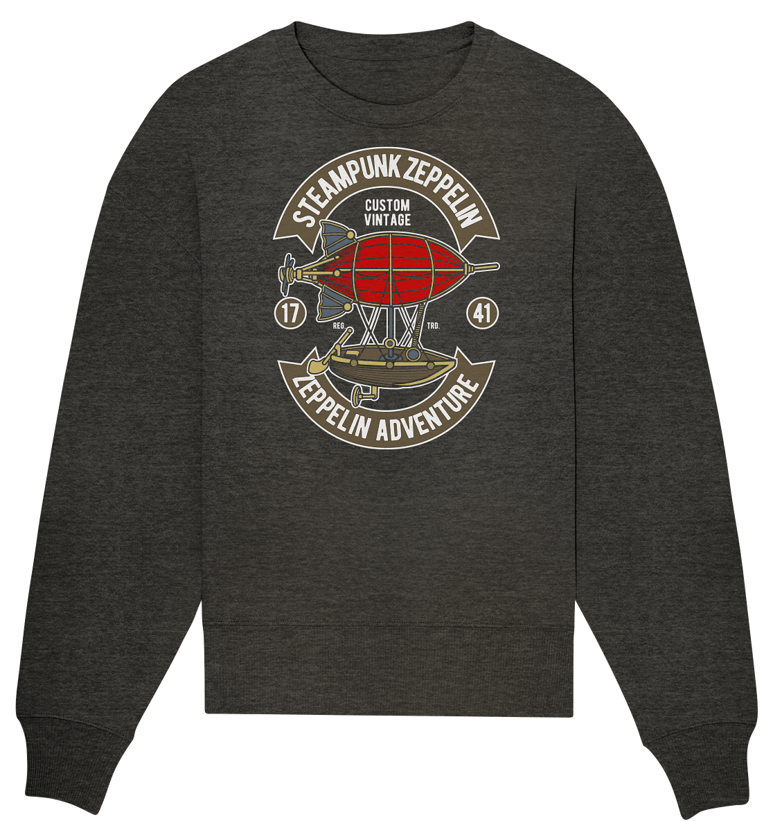 Steampunk Zeppelin - Organic Oversize Sweatshirt